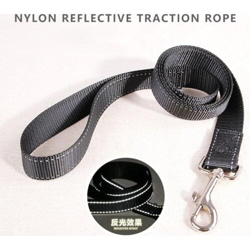 Nylon reflective traction rope dog leash bullterrier chihuahua mascotas accesorios pruduct small medium smycz dla psa running