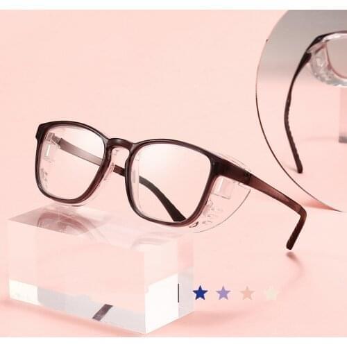 Blue Light Blocking Glasses Detchable Silicone Side Shields Anti Pollen Anti Fog Safety Spectacles Wet Room Moisturizing Goggles