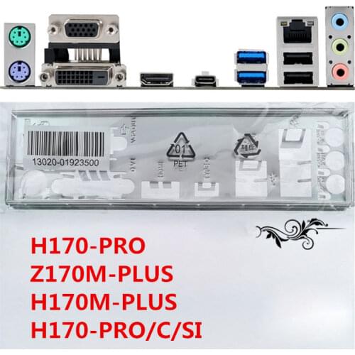 Original For Asus H170M-PLUS, H170-PRO, Z170-K, Z170M-PLUS I/O Shield Back Plate BackPlate Blende Bracket