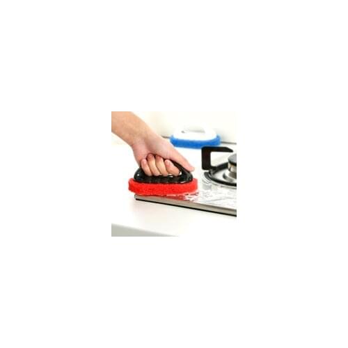 Oval cleaning brush with handle sponge cleaning brush 13.5*8*5.5cm free shipping