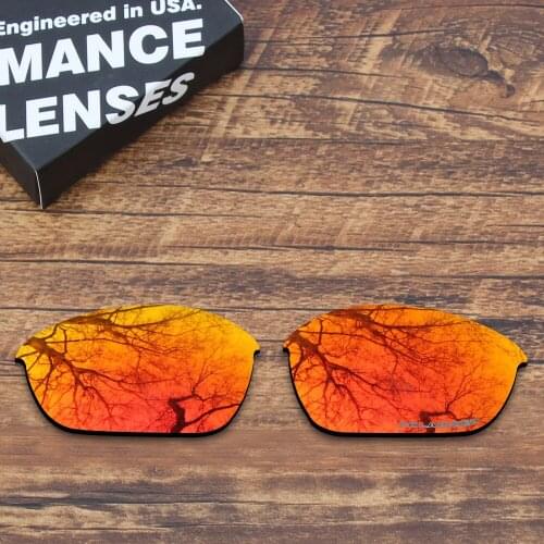 ToughAsNails Resist Seawater Corrosion Polarized Replacement Lenses for Oakley Half Jacket 2.0 Sunglasses Orange Red Mirrored