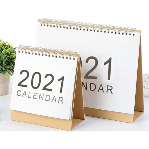 Simple Calendar Creative Events 2021 Company Desktop Office Accessories Household Calendar Exquisite Gift