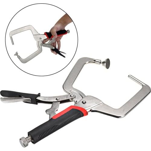 90° Right Angle Clamp 4" Face Clamp Hole Jig C Clamp Corner Clamp for Woodworking Pocket Hole Joinery