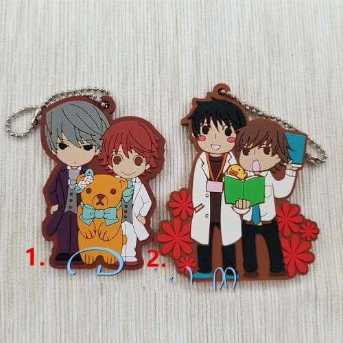 Sekai-ichi Hatsukoi Junjou_Romantica Onodera Ritsu Masamune Resin Keychain Keyring Llavero Pendant Rotten Bl Fujoshi