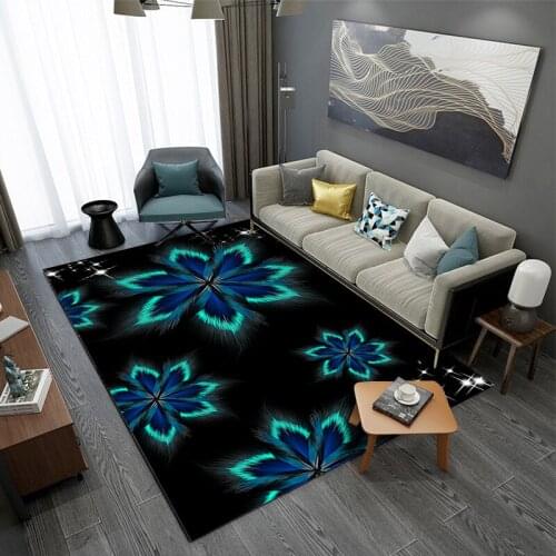 Modern abstract feather 3D Printed carpets For Living Room Bedroom Area Rugs Luxury Delicate Home Floor Rug Kids Room Crawl Mats