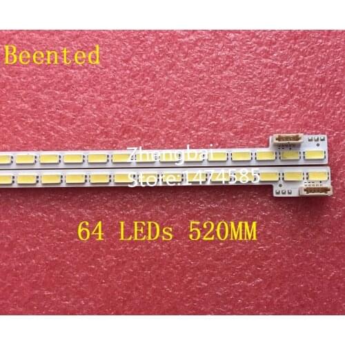 Beented New 2 Pieces 48" LJ64-03260A LTA480HN01 LED strip SLED 2011SGS48 7030 64 L REV1.0 520mm 64 LEDs for LED48K510G3D