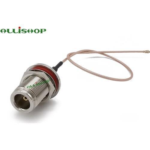 Extension Cord U.FL IPX to N Female Bulkhead with O-ring Coax RG178 Cable Antenna RF Pigtail Cable Jumper for PCI WiFi Card