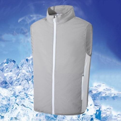 Cooling Vest Jacket USB Fan Cooling Vest Outdoor Breathable Cool Working Jacket Coat 3 Speeds Air Conditioning Jacket Beachwear