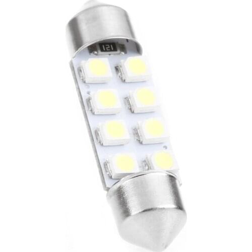 652F 1 Pc 41mm LED Light 1210 8 SMD Car Dome Double-Tip Roof Bulb Reading Lamp