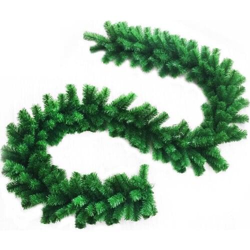 2.7m Artificial Christmas Garland Wreath Xmas Home Party Christmas Decoration Pine Tree Rattan Hanging Ornament For Kids