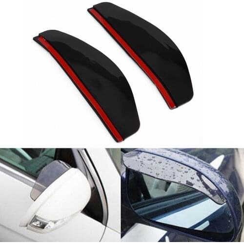 2pcs Eyebrow Cover 7x2 inches Mirror Sun Visor Auto Rear View Side Sun Universal