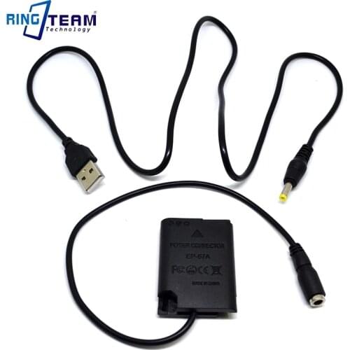 5V 2A Power Bank USB Cable + EN-EL23 Dummy Battery EH-67A EP67A DC Coupler for Nikon COOLPIX Camera P600 P610 P900 S810C