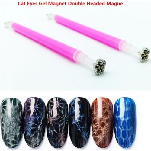 New Arrival Nail Art Magnet Stick Cat Eyes Double Headed Magnet for Nail Gel Polish 3D Line Strip Effect Strong Magnetic Pen