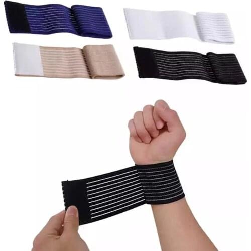 New 40cm Elastic Wrist Ankle Elbow Knee Brace Gym Sport Bandage Guard Support Breathable High Elastic Sport Bandage