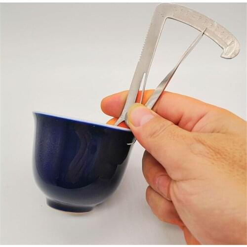 Pottery porcelain thickness measuring tool for Pottery Ceramics restoration,Mini Caliper Pottery Measuring Ceramic Tool