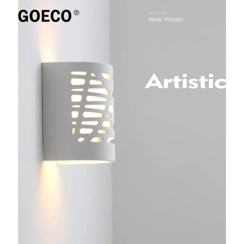 Plaster Wall Light Indoor LED Wall Light White Energy Lamp For Bedroom Living Room Bedside Kitchen Decorative Lights