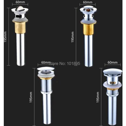 Chrome Plated Pop Up Drain Used in Wash Basin