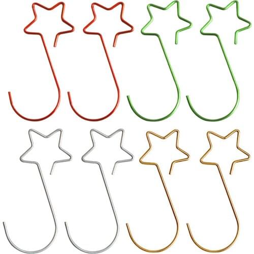 Decoration Hooks Christmas Hooks Metal S Shape Hooks 80PCS For Home Office Accessories Christmas Tree Holder Decoration