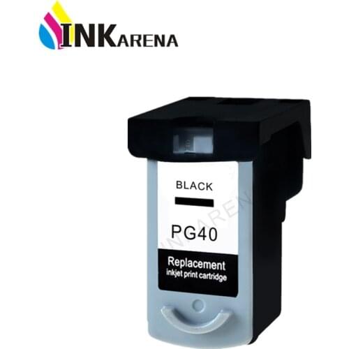 INKARENA PG-40 Ink Cartridge PG40 XL Black For Canon PG40XL MP218 MP228 MP450 MP460 MP476 MP160 MP140 MP210 MP220 iP1300 Printer