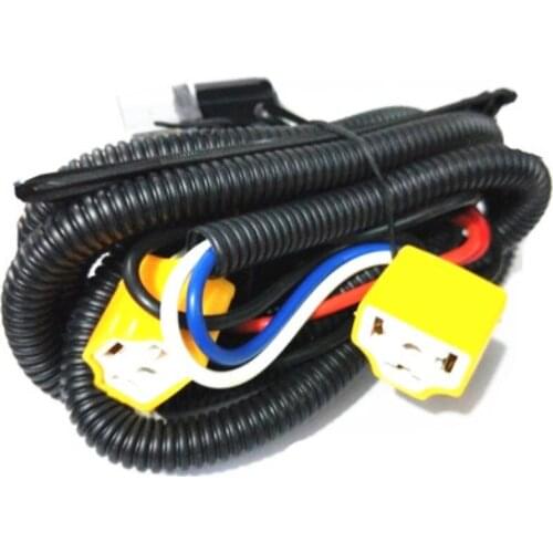 1set 12V 80A H4 car headlight brightener Adder Headlight modification harness set with relay