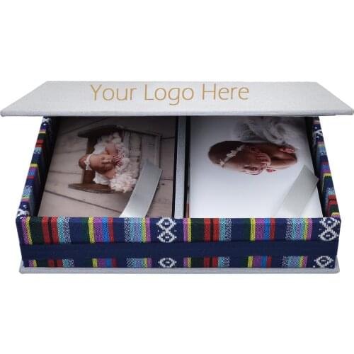 Handmade Custom Linen Photo Print Box with - Photo Print Packaging - Wedding Photography Packaging