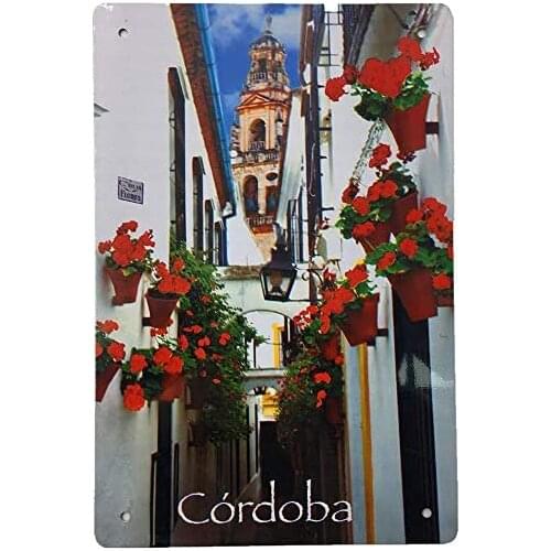 Cordoba Metal Vintage Tin Sign Decor-Coffee for Bar Pub Shop Funny Retro Wall Art Sign 12" X 8"