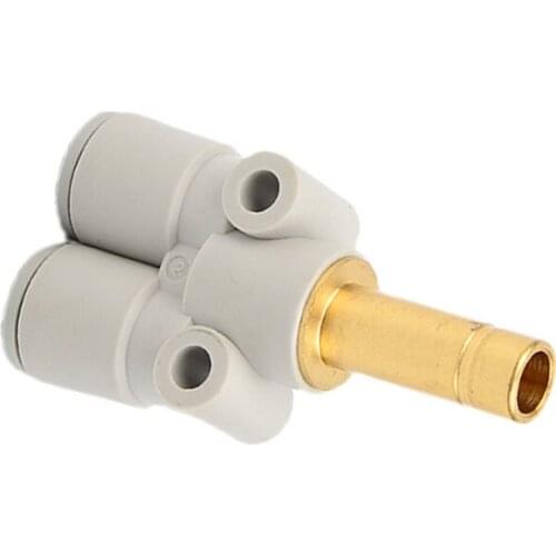 Metric Size One-touch Fittings Applicable Tubing: Metric Size, Connection Thread: M, R, Rc Plug-in “Y” KQ2U10/12-99A