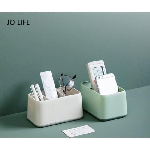 JO LIFE Multi-Function Desk Stationery Organizer ABS Pen Pencil Holder Sundries Storage Box