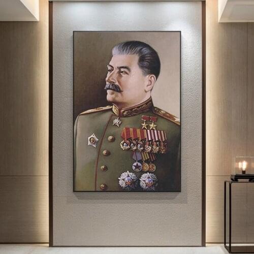 Joseph Stalin Portrait HD Wall Art Pictures Canvas Painting Posters and Prints Scandinavian for Living Room Cuadros Home Decor