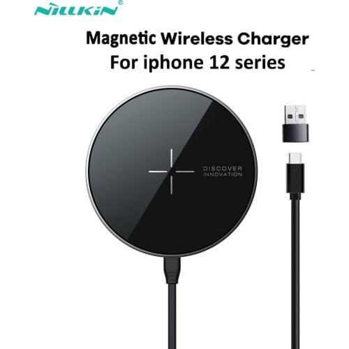 NILLKIN 15W Magnetic Wireless Charger For iPhone 12 For iPhone 12 Pro Max Fast Wireless Charging For Note 20 Ultra /OnePlus 8
