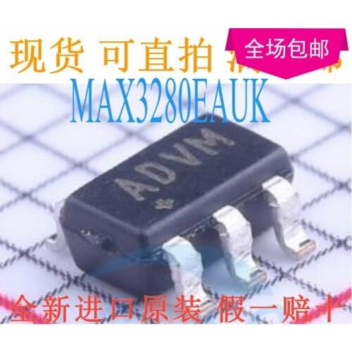 New 10pcs/lot MAX3280EAUK+T SOT23-5 ADVM MAX3280EAUK MAX3280