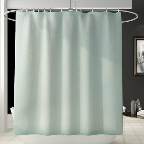 Solid Stripe Waterproof Shower Curtain Polyester Fabric Bath Curtain Washable Home Bath Decor Curtains 180x180cm Window Curtain