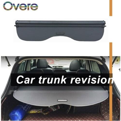 Overe 1Set Car Rear Trunk Cargo Cover For Nissan Qashqai 2015 2016 2017 2018 Styling Black Security Shield Shade Car accessories