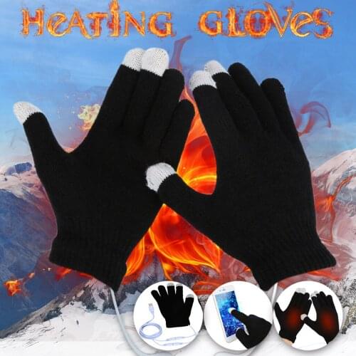 Heating Gloves Usb Hand Warmer Unisex Touchscreen Winter Thermal Warm Cycling Bicycle Bike Ski Outdoor Gloves Full Finger#dg4
