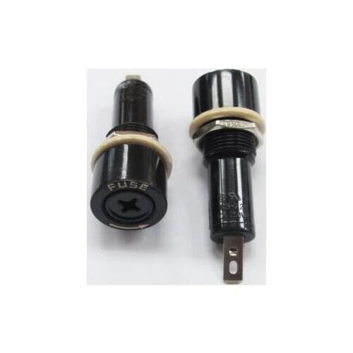 R3-22A 6*30mm 10A 250V Black Fuse Holder x 100pcs