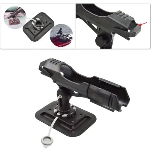 Adjustable Removable 360 Degree Fishing Kayak Boat Rod Holder Support Tools Accessories Pole Bracket Rotatable Tackle