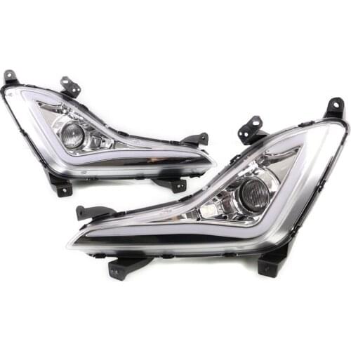 LED DRL Day Light Daytime Running Light For Hyundai Elantra 2014 2015 2016 with Turning Signal function