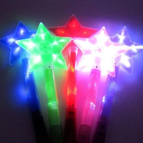 Luminous toys/Large flash five-pointed star stick / LED light stick/ colorful light/baby toys for children/toy/best gift
