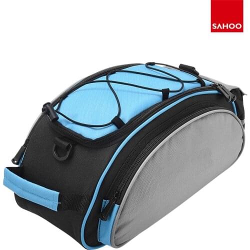 SAHOO Bicycle 13L Carrier Bag Bike Rack Pannier Trunk Basket Back Seat Shelf Pouch Cycling Luggage Shoulder Handbag 14541