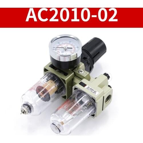 Air Pump Compressor Oil Filter Regulator Trap Pneumatic Water Separator Pressure Manual Drainage Supply AC2010-02 SMC Type