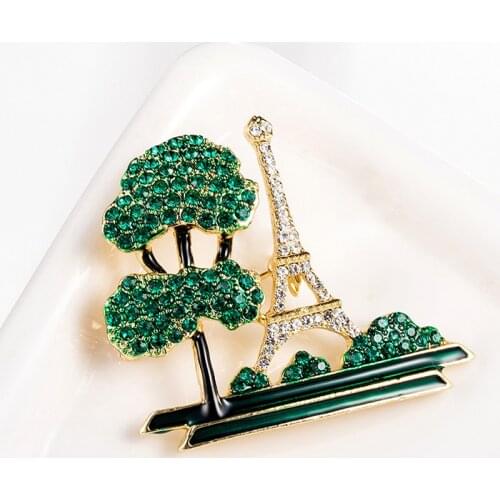 New Design Crystal Plant Flower Brooches for Women Wedding Rhinestone Bouquet Bijoux Pins Clothing Jewelry Accessories Gifts