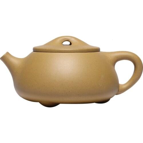 Gold Section Mud Of The Original Ore Kong Jingzhou Stone Scoop Pot Zisha Teapot Yixing Handmade Kung-fu Teaware Purple Clay