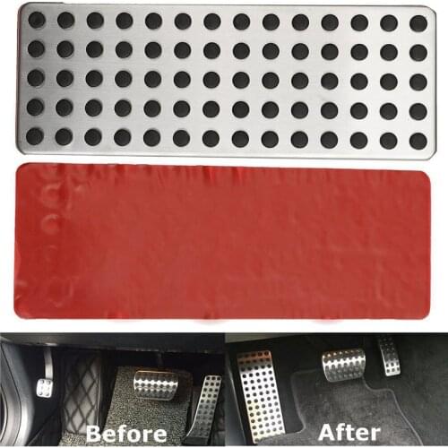 1pcs Car Non Slip Foot Rest Plate Footrest Pedal Cover For Mercedes Benz