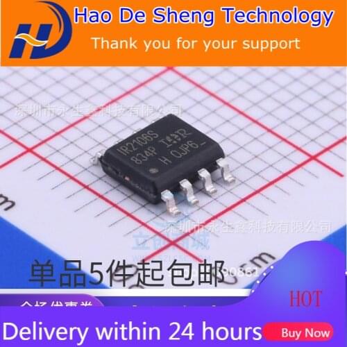 10PCS/LOT IR2106STRPBF IR2106S SOP8 600V High Side and Low Side Gate Drivers IC New Original In Stock