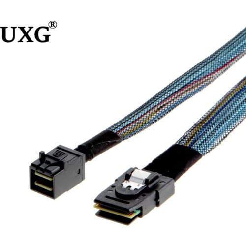 Internal Mini SAS SFF-8087 to mini sas High Density HD SFF-8643 data Server hard disk raid Cable 50cm