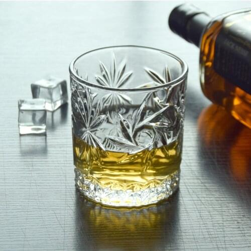2 Pcs set high quality fashion home bar lead-free whiskey glass cups 0901-56