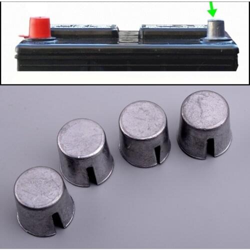 4pcs Universal Silver Battery Post Lead Shim for Worn Posts