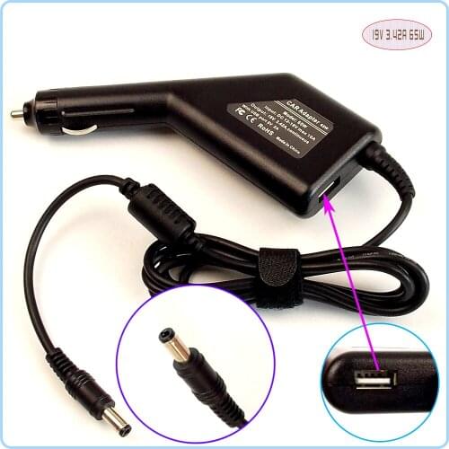 Laptop Car DC Adapter Charger Power Supply + USB Port for ASUS W7F X50GL X50RL X51H X55 X70 EXA0703YH