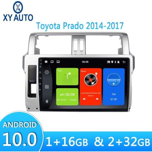 10.1 Inch Android 10 Car Radio For Toyota Prado 2014-2017 With Multimedia Video Player Stereo Navigation GPS Navigator Bluetooth