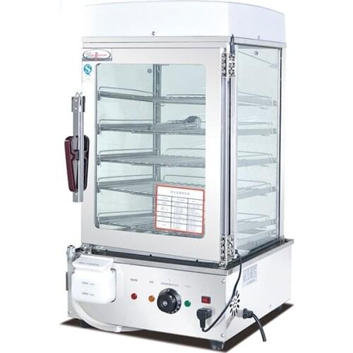 Free shipping CE certificate Commercial electric steamer kitchen cooker steam showcase steamer oven Steamed Bread Machine 5 rack